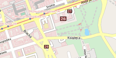 Nationalmuseum Warschau Stadtplan